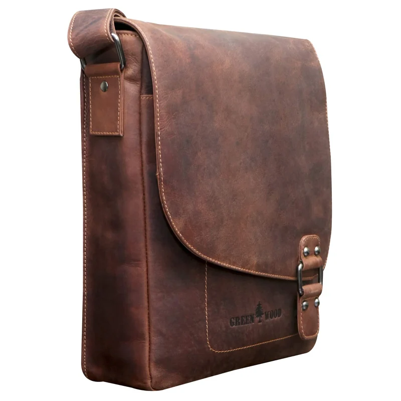 Hetwig Ledertasche Herren Kleine Umhängetasche Damen Crossbody Bag
