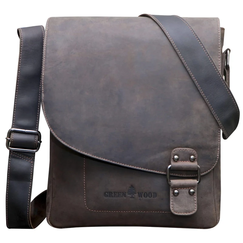 Hetwig Ledertasche Herren Kleine Umhängetasche Damen Crossbody Bag