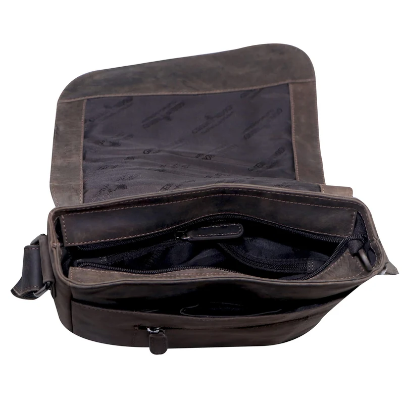 Hetwig Ledertasche Herren Kleine Umhängetasche Damen Crossbody Bag