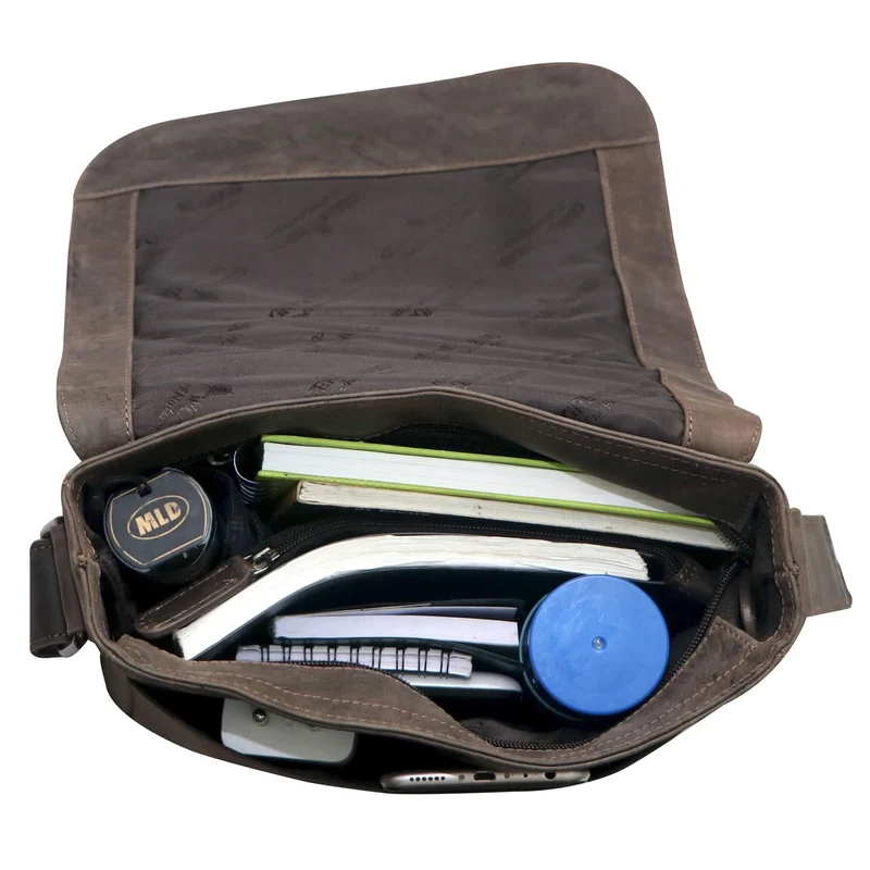 Hetwig Ledertasche Herren Kleine Umhängetasche Damen Crossbody Bag