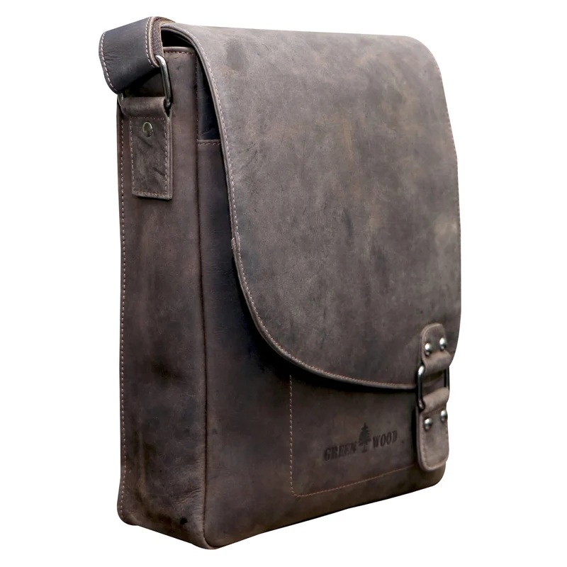 Hetwig Ledertasche Herren Kleine Umhängetasche Damen Crossbody Bag