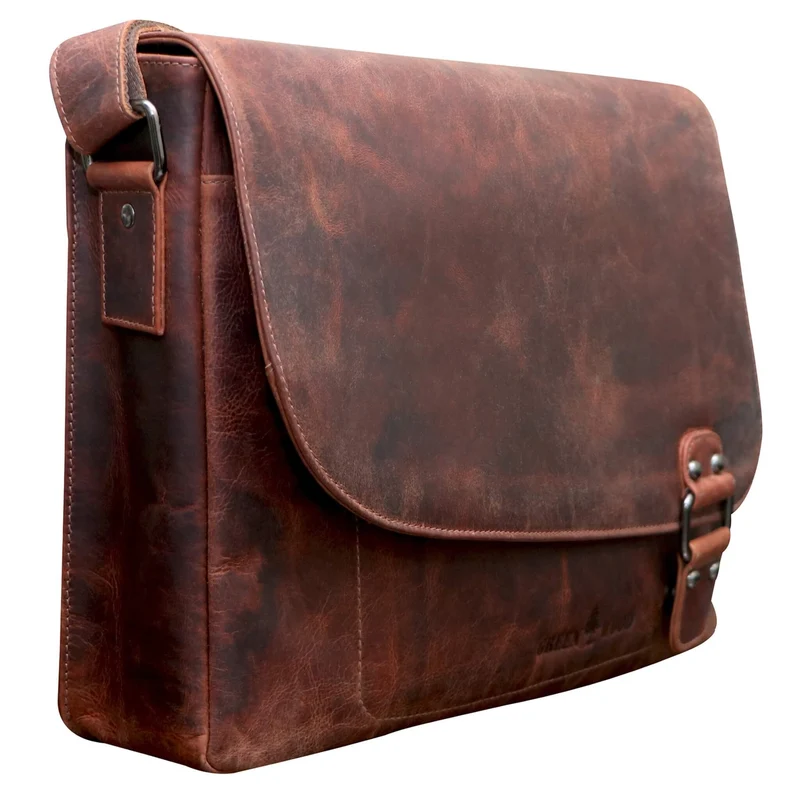 Martin Schultertasche Damen Groß Umhängetasche Herren Ledertasche