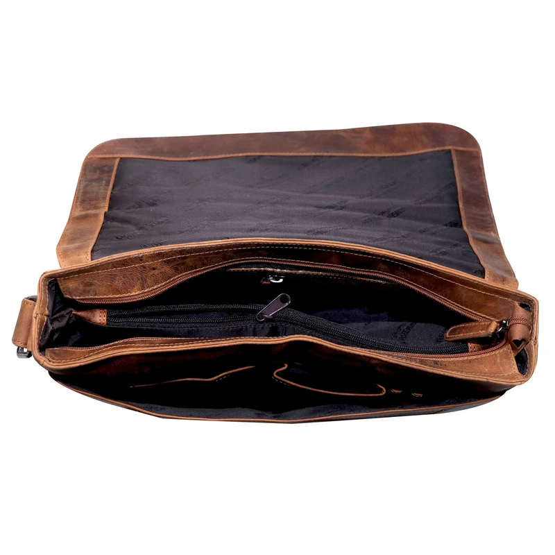 Martin Schultertasche Damen Groß Umhängetasche Herren Ledertasche