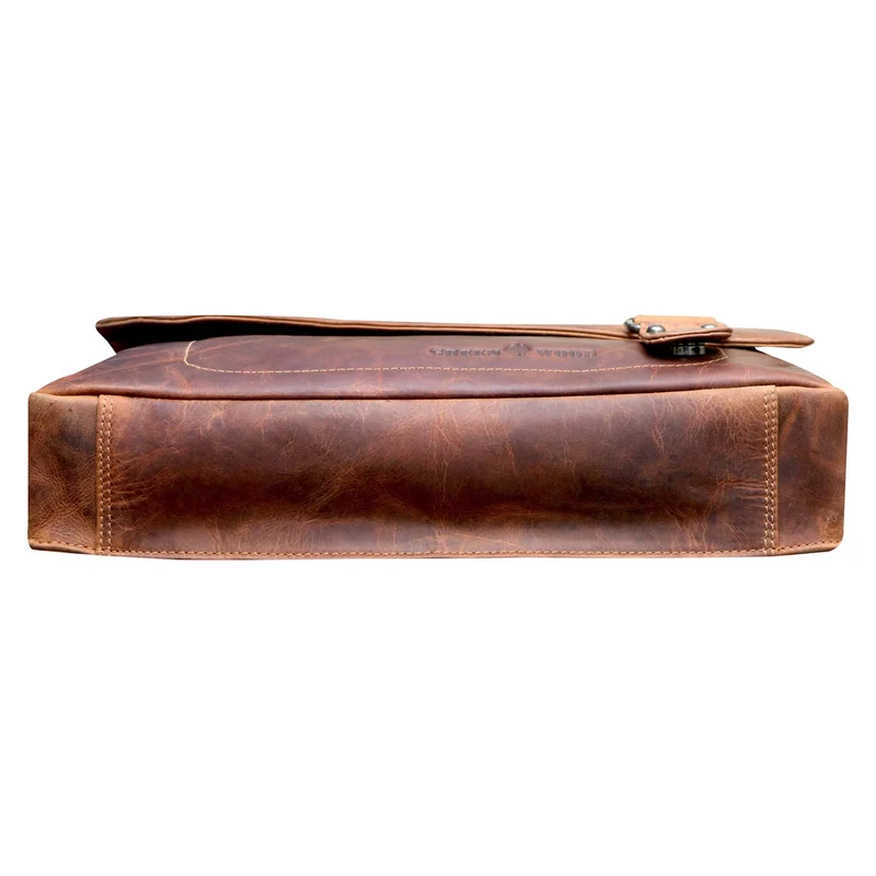 Martin Schultertasche Damen Groß Umhängetasche Herren Ledertasche