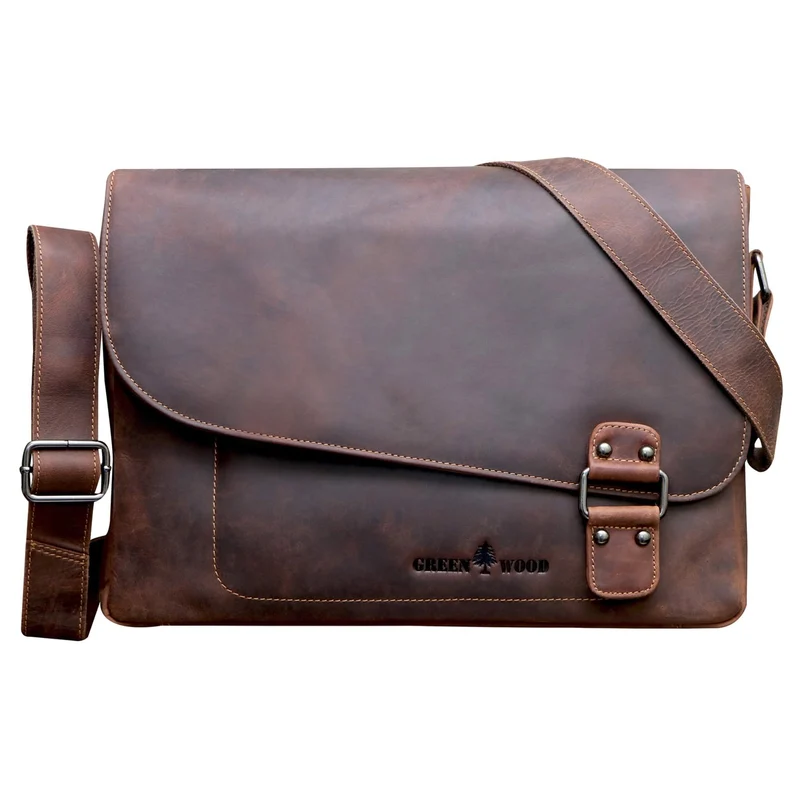 Martin Schultertasche Damen Groß Umhängetasche Herren Ledertasche