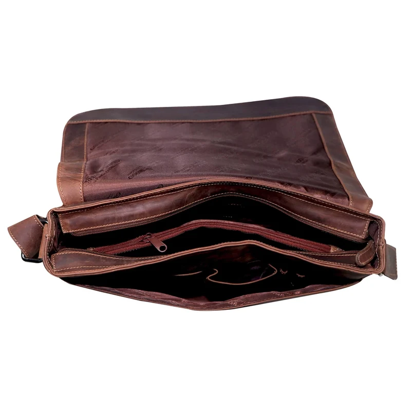 Martin Schultertasche Damen Groß Umhängetasche Herren Ledertasche