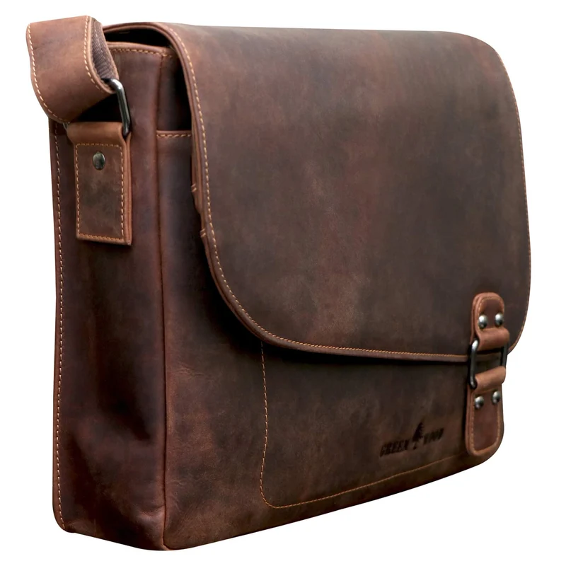 Martin Schultertasche Damen Groß Umhängetasche Herren Ledertasche