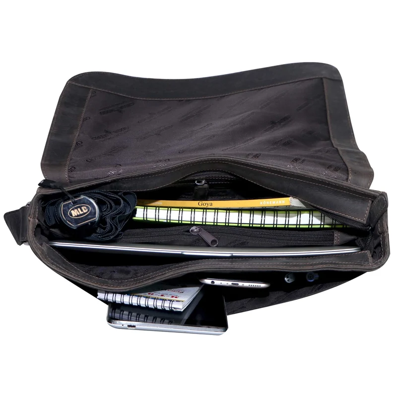 Martin Schultertasche Damen Groß Umhängetasche Herren Ledertasche