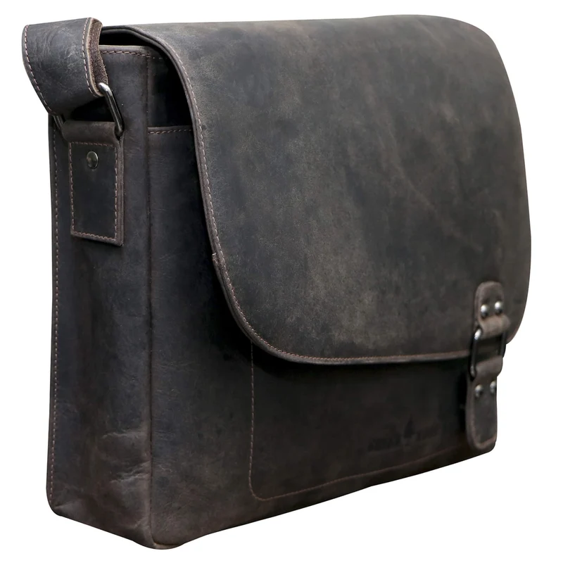 Martin Schultertasche Damen Groß Umhängetasche Herren Ledertasche
