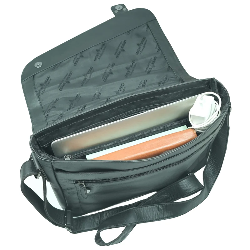 Martin Schultertasche Damen Groß Umhängetasche Herren Ledertasche