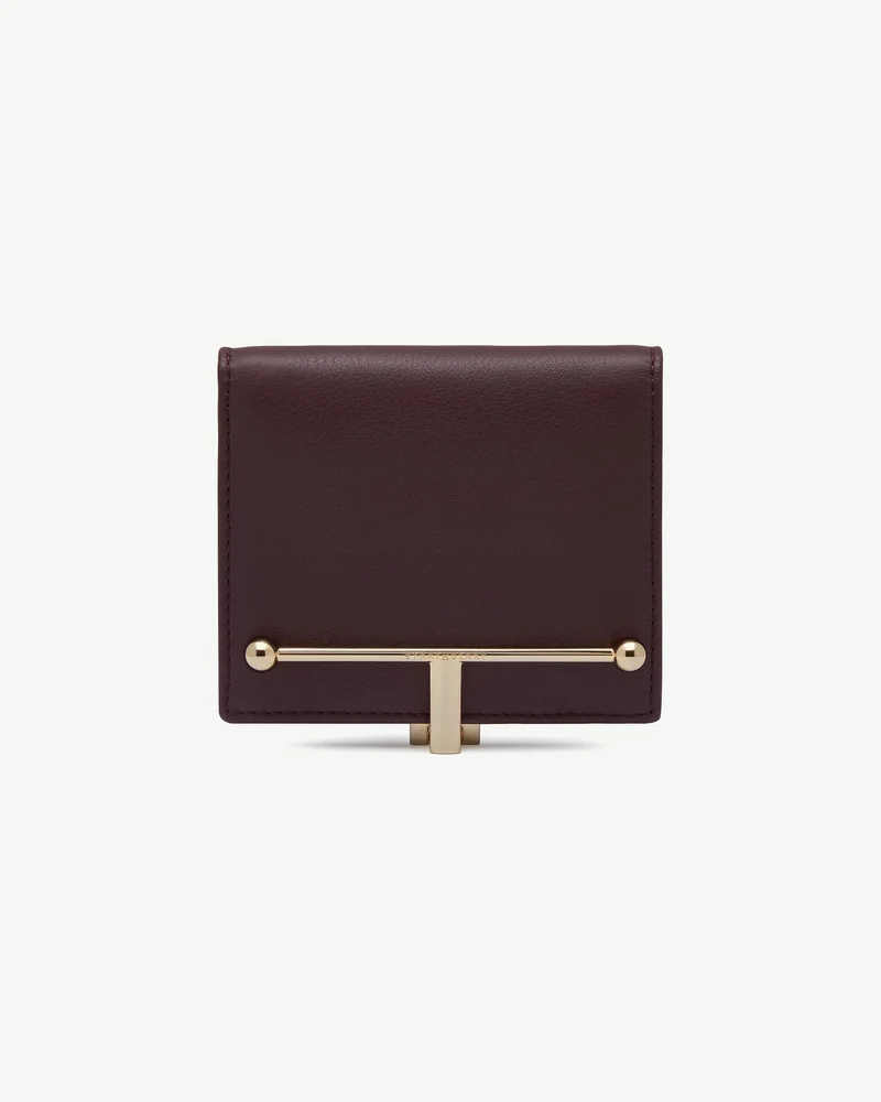 Melville Street Wallet - Burgundy/Walnut