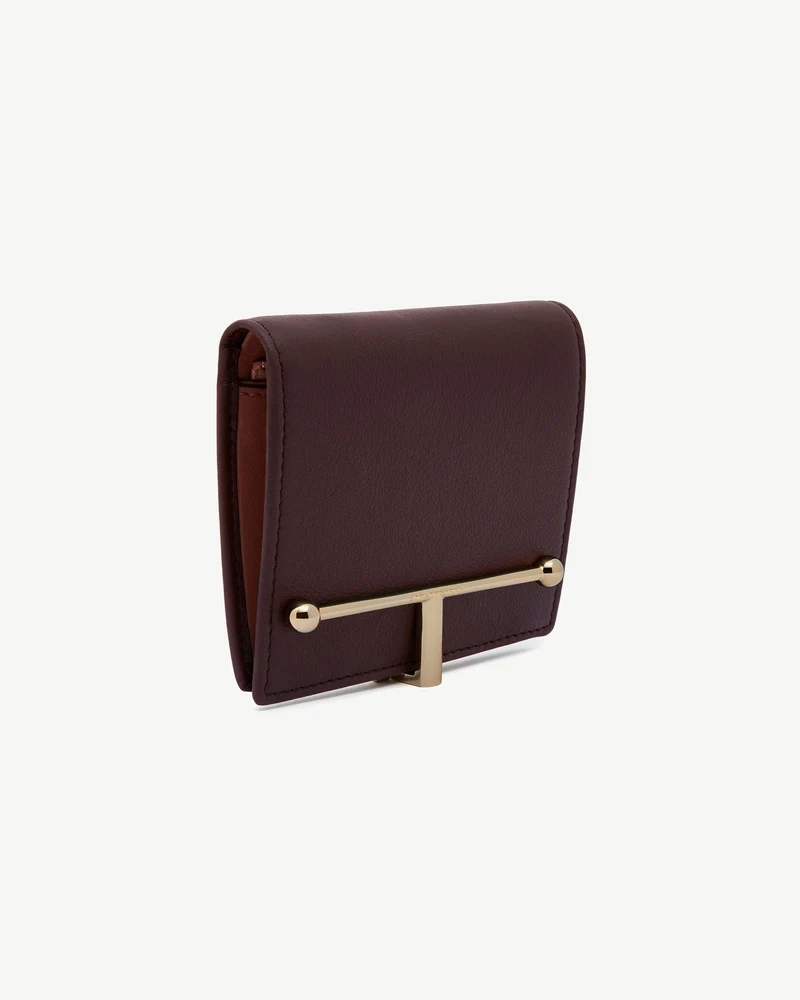 Melville Street Wallet - Burgundy/Walnut