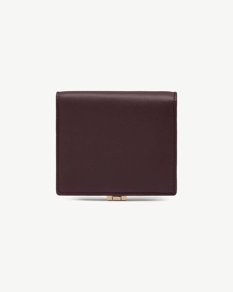 Melville Street Wallet - Burgundy/Walnut