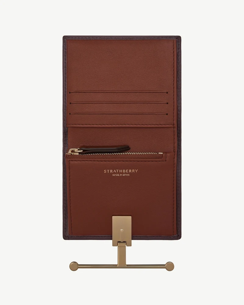 Melville Street Wallet - Burgundy/Walnut