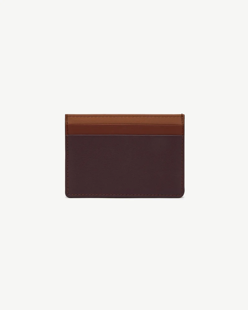 Cardholder - Burgundy/Walnut/Chestnut