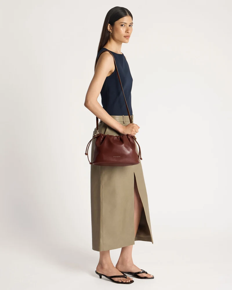Charlotte Midi Drawstring - Walnut