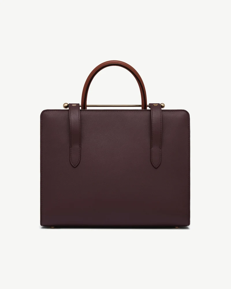Midi Tote - Burgundy/Walnut/Chestnut