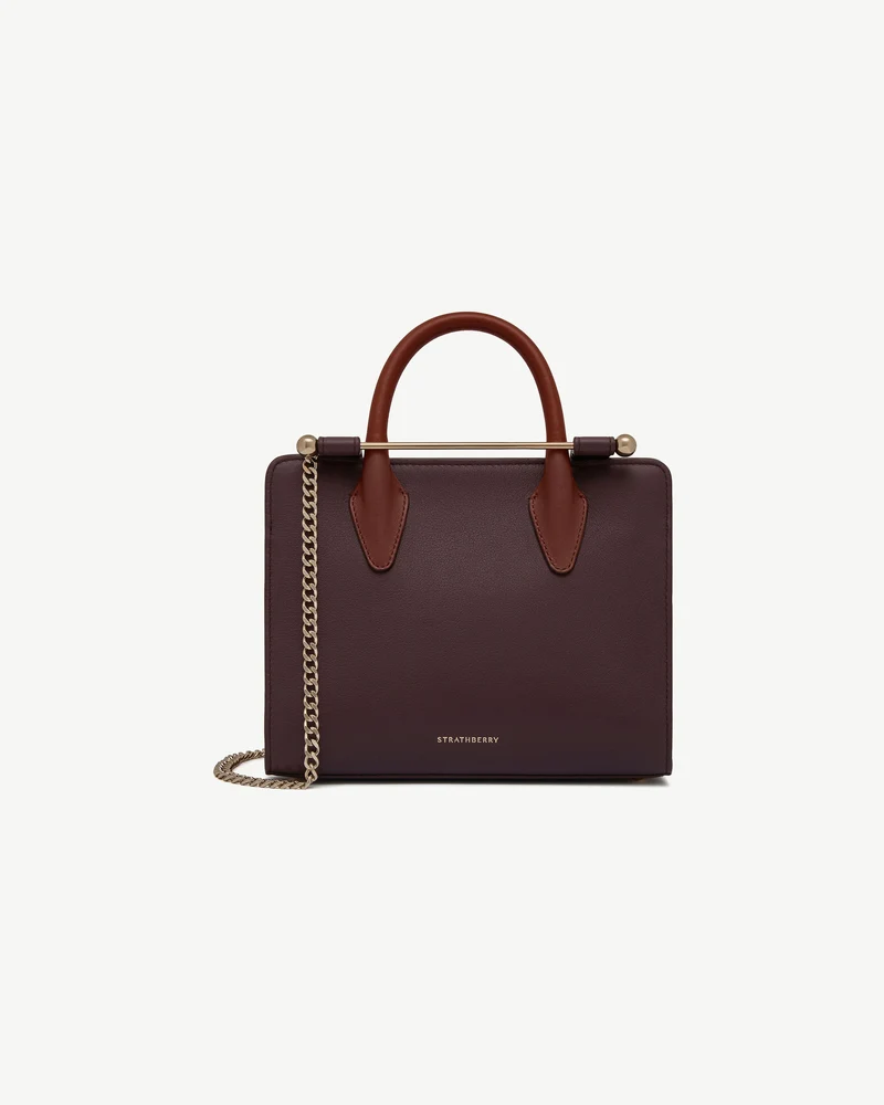 Mini Tote - Burgundy/Chestnut/Walnut