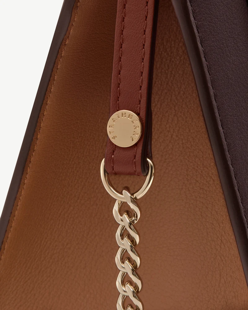 Mini Tote - Burgundy/Chestnut/Walnut
