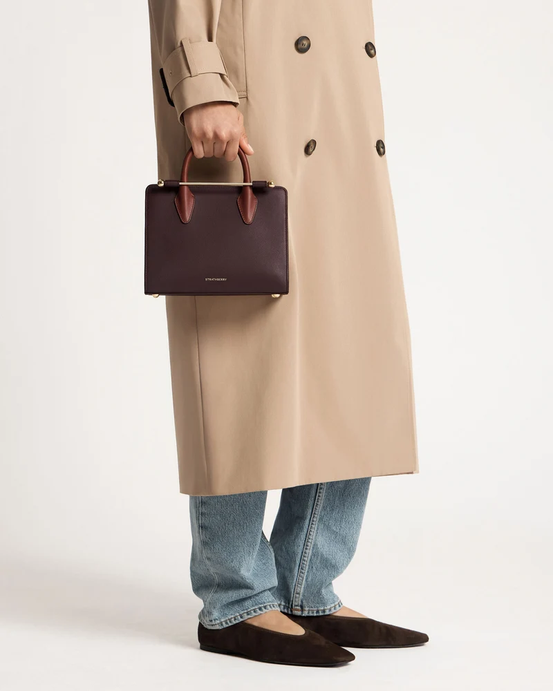 Mini Tote - Burgundy/Chestnut/Walnut