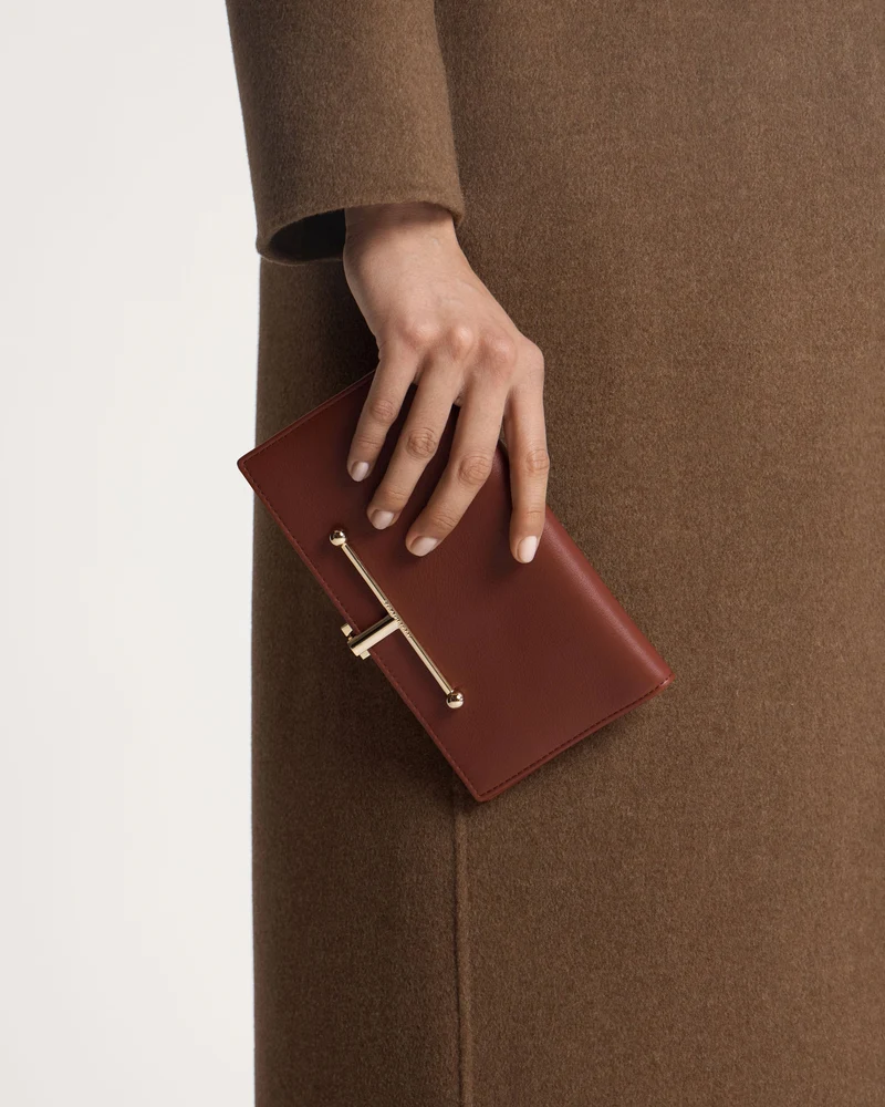 Large Melville Street Wallet - Walnut