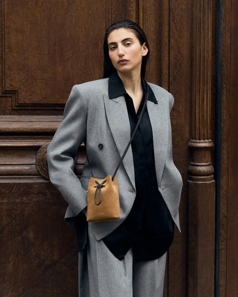 Osette Midi Pouch - Toffee Suede/Espresso