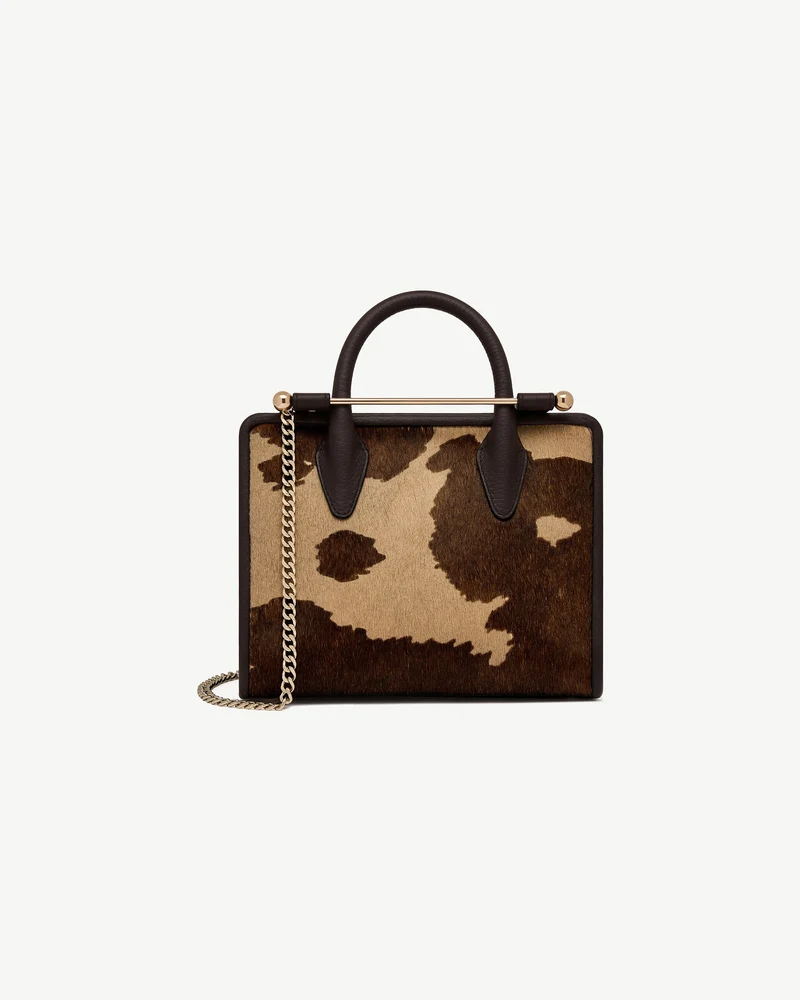 Mini Tote - Sand/Espresso Spot Print