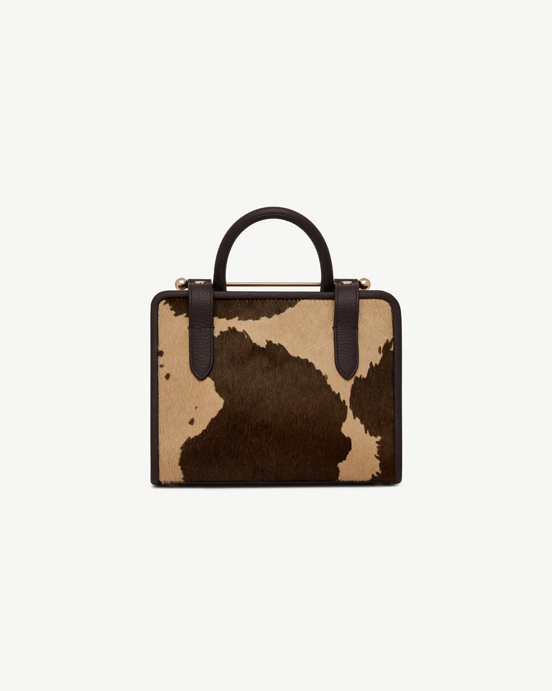 Mini Tote - Sand/Espresso Spot Print
