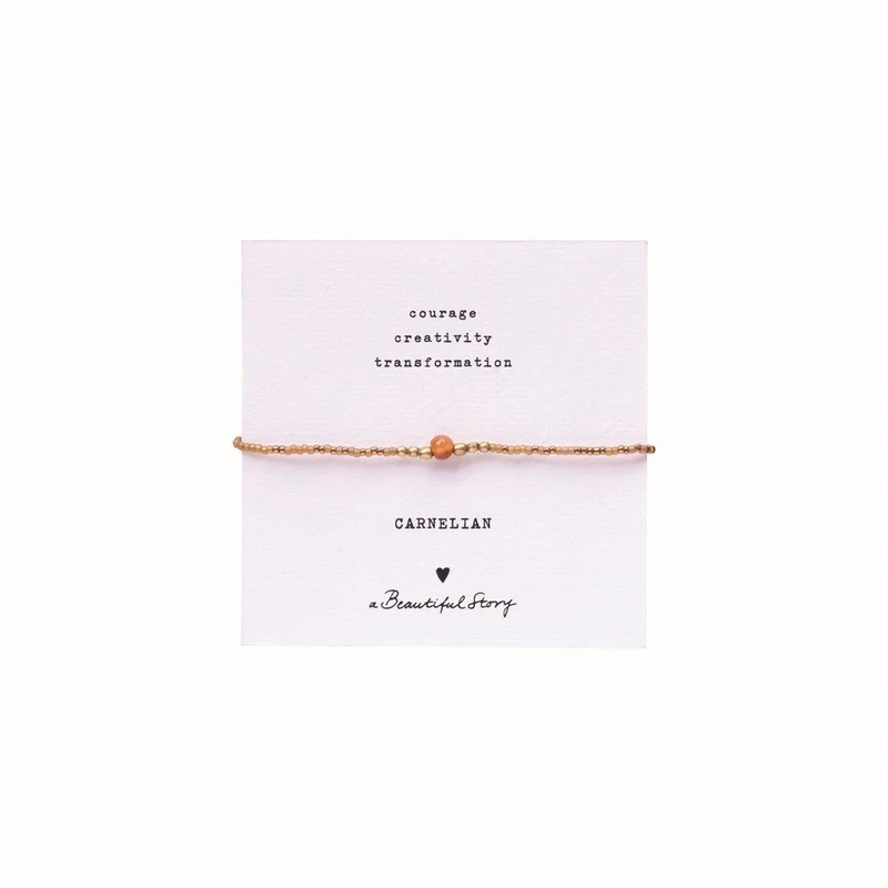 Armband Gold Iris Card Karneol