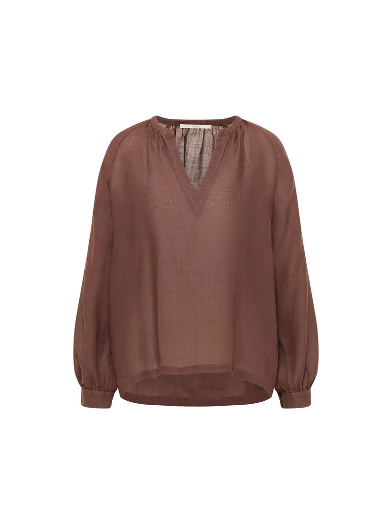 Bluse 3/4 Arm Chocolate