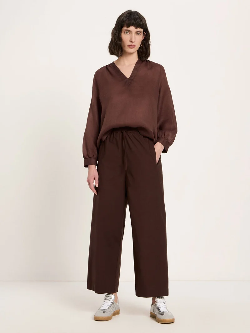 Bluse 3/4 Arm Chocolate