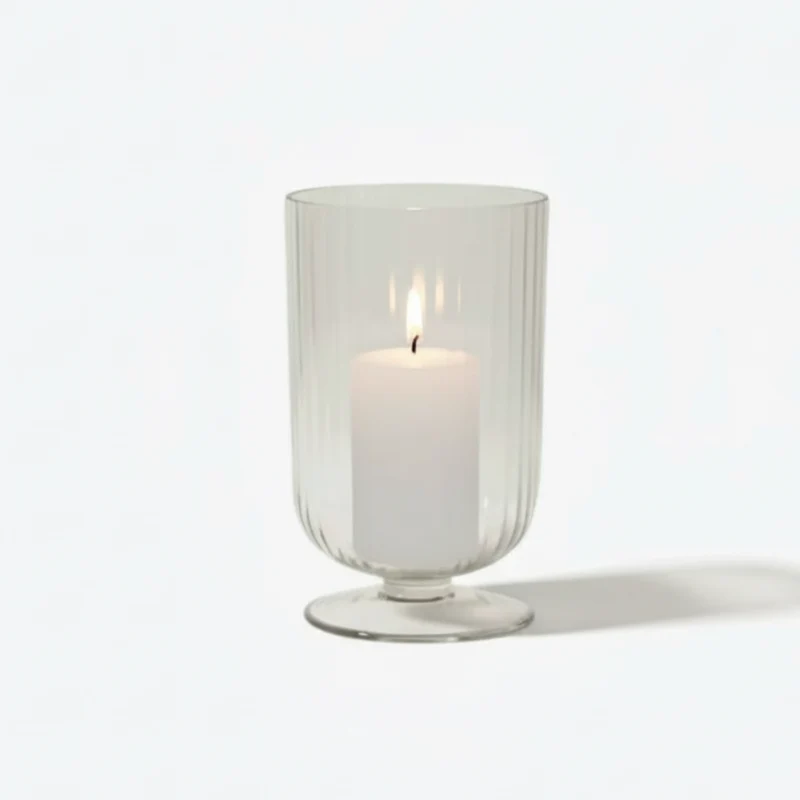 PRIA Windlicht optic Höhe 38 cm, mit Kerze