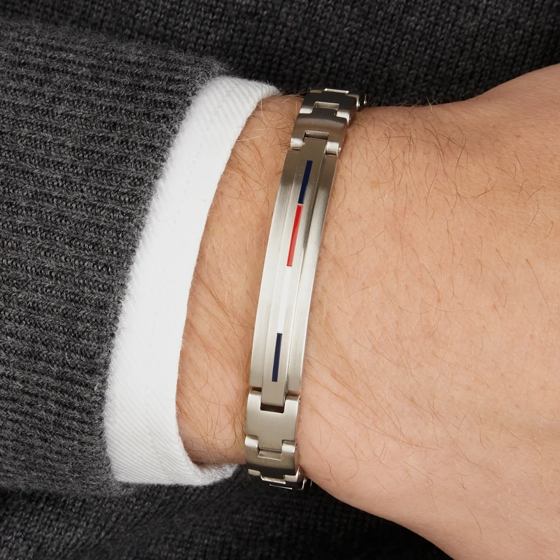 Tommy Hilfiger Silberfarbene Armband TJ2790313 (Länge: 20.00 cm)