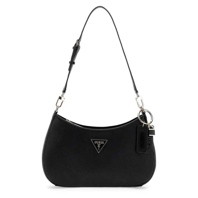 Guess Noelle Black Top Zip Shoulder Bag HWZG96-72180-BLA