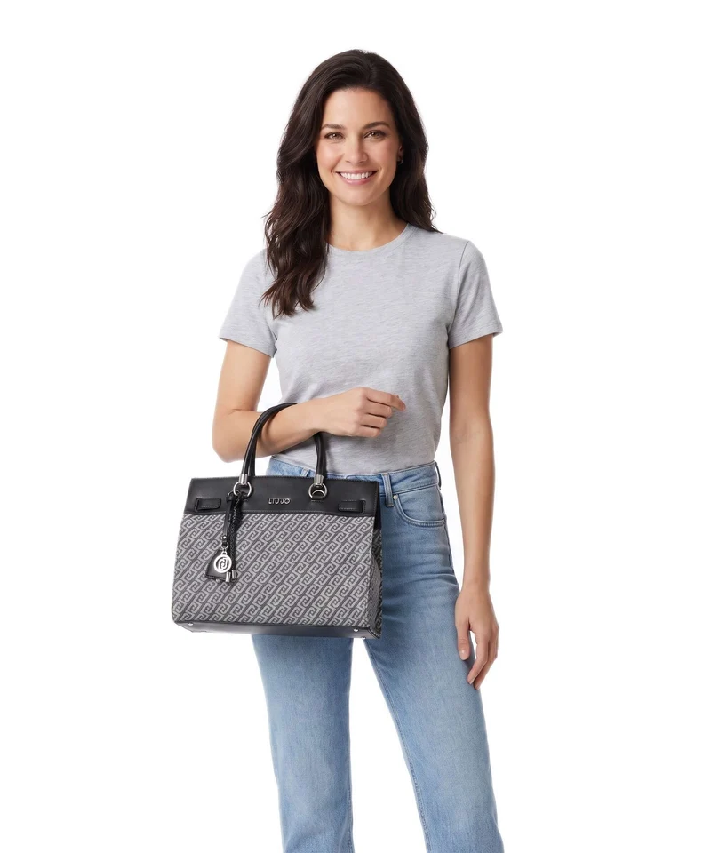 Liu Jo Manhattan M Handtasche grigio denim