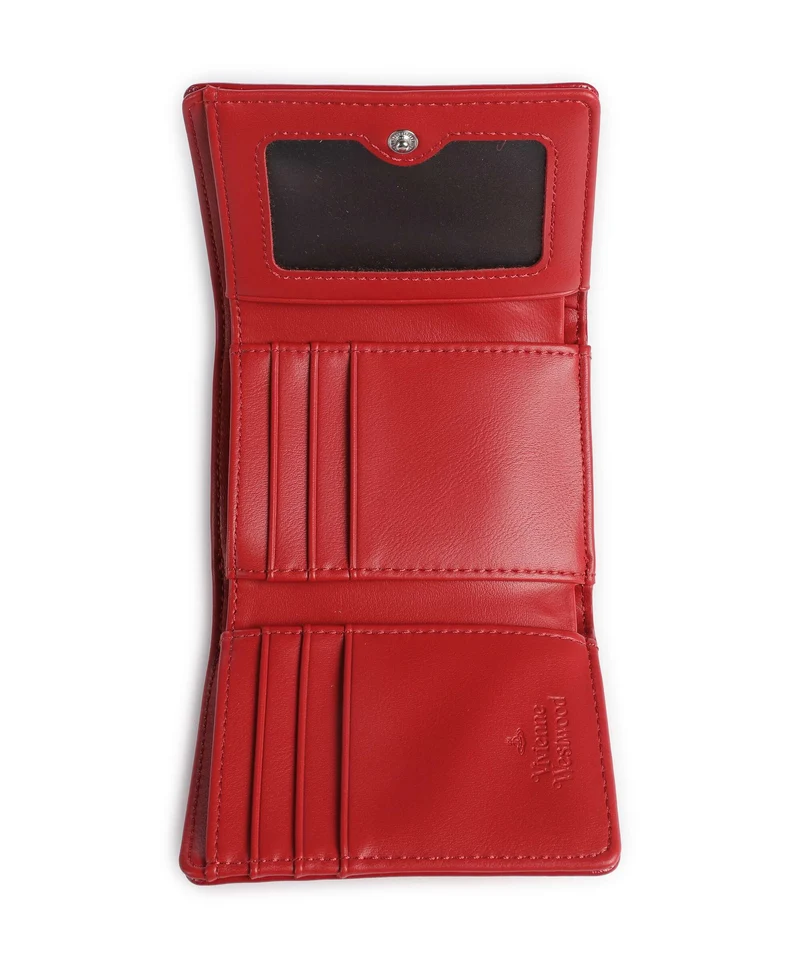 Vivienne Westwood Frame Naplak Small Geldbörse red