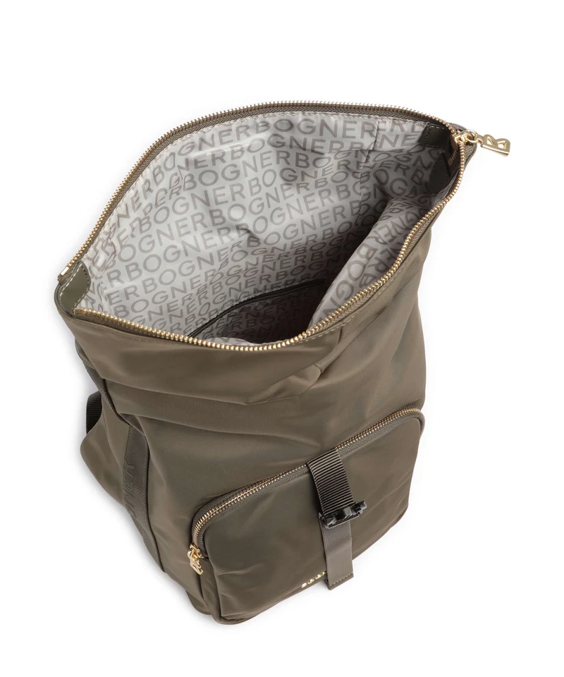 Bogner Klosters Neve Eike Rolltop Rucksack dark olive