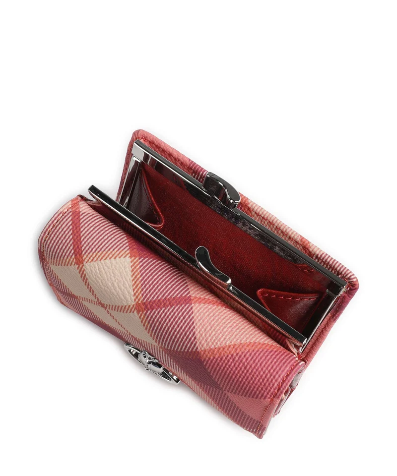 Vivienne Westwood Frame Buccia D'Arancia Small Geldbörse fraser pink