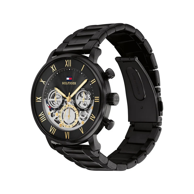 Tommy Hilfiger Schwarze Herrenuhr TH1710706