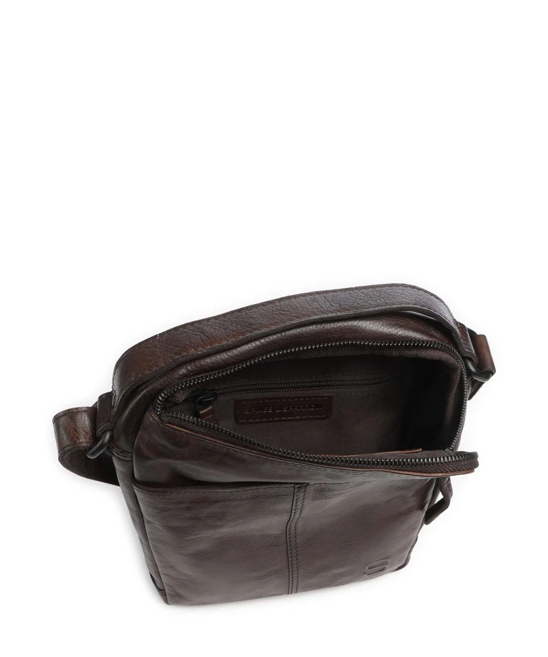 Spikes & Sparrow Apache Moses Umhängetasche dark brown