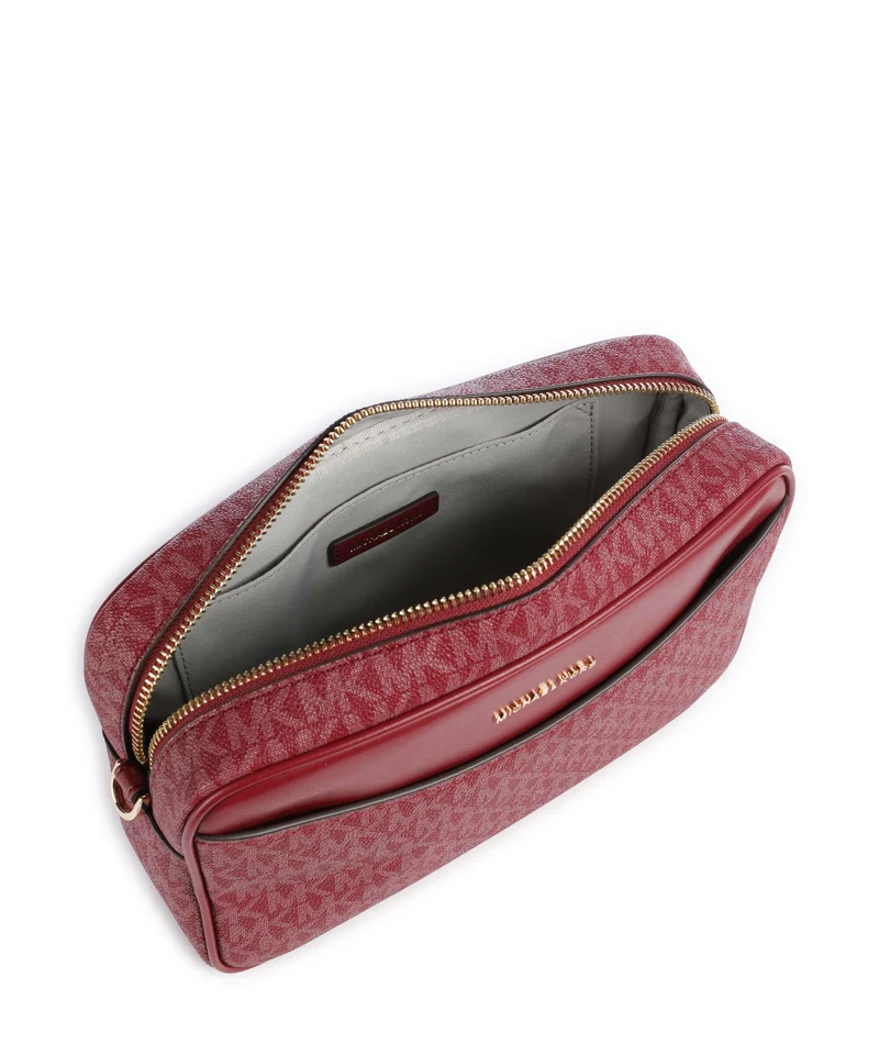 Michael Kors Bev Large Umhängetasche deep red