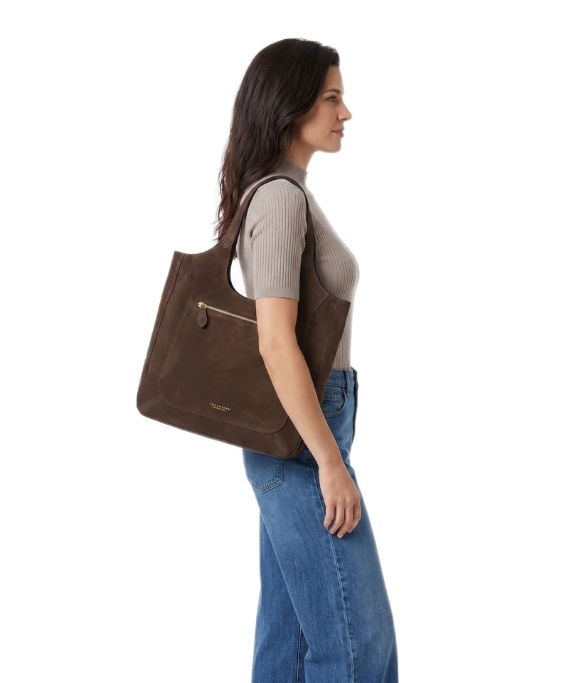 The Bridge Luce Soft Beuteltasche moka