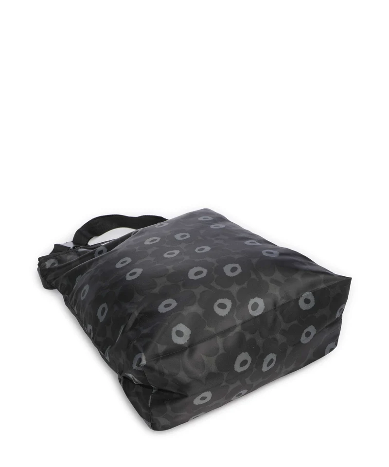 Marimekko Neat Unikko M Beuteltasche black/dark grey