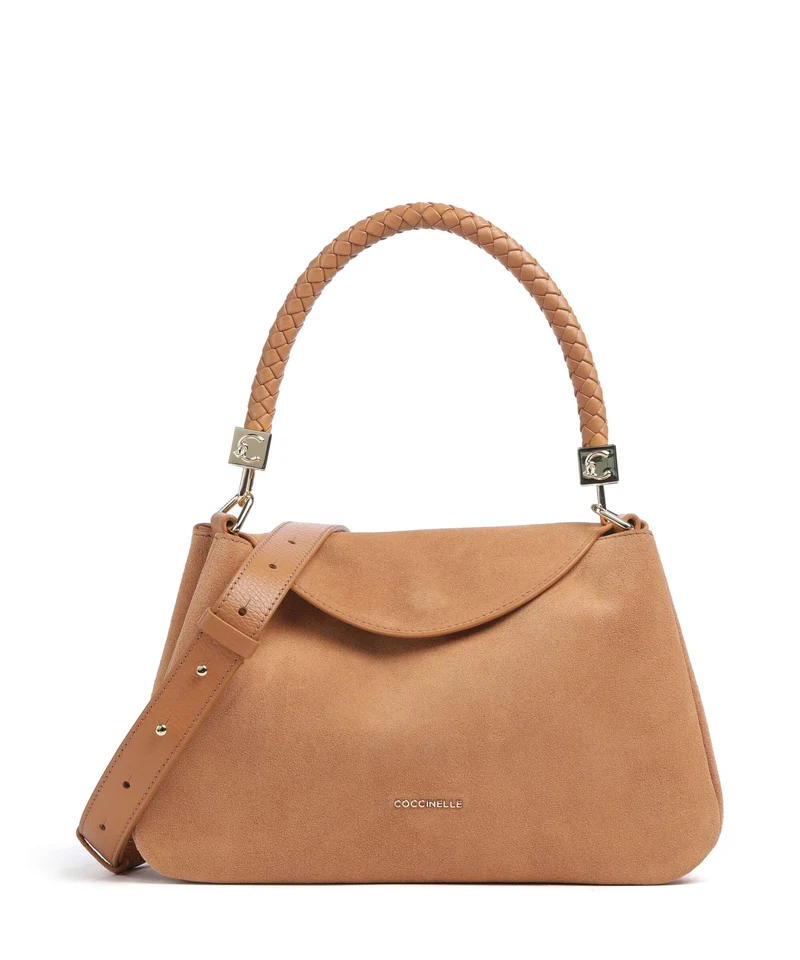 Coccinelle Tiggy Suede Schultertasche robin