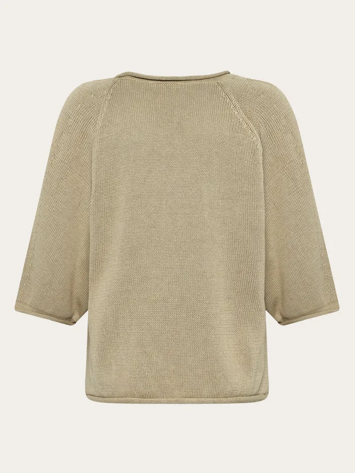 Strick T-Shirt Bat Sleeve Knit Twill