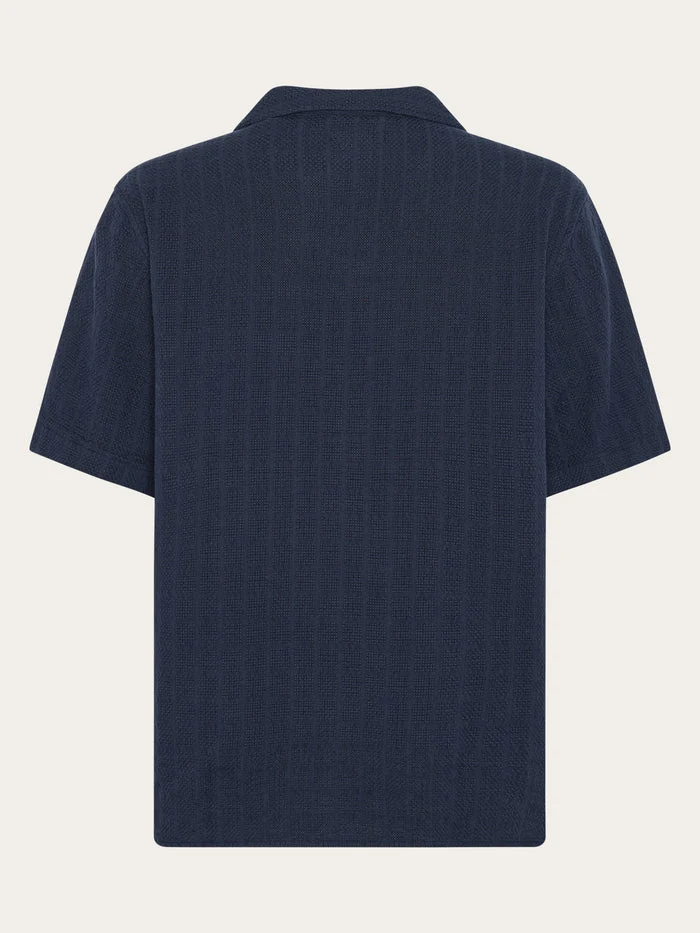 Hemd Structure Short Sleeve Shirt Night Sky