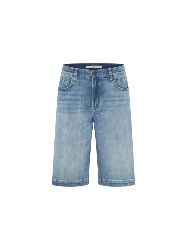 Bermuda Jeans GOTS Stonewash Blue Denim