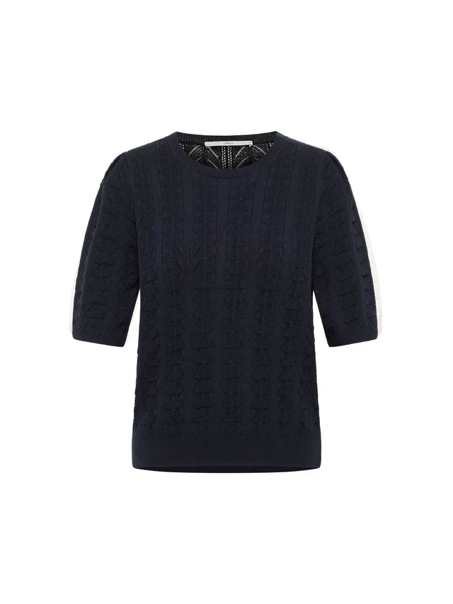 Kurzarmpullover GOTS Midnight