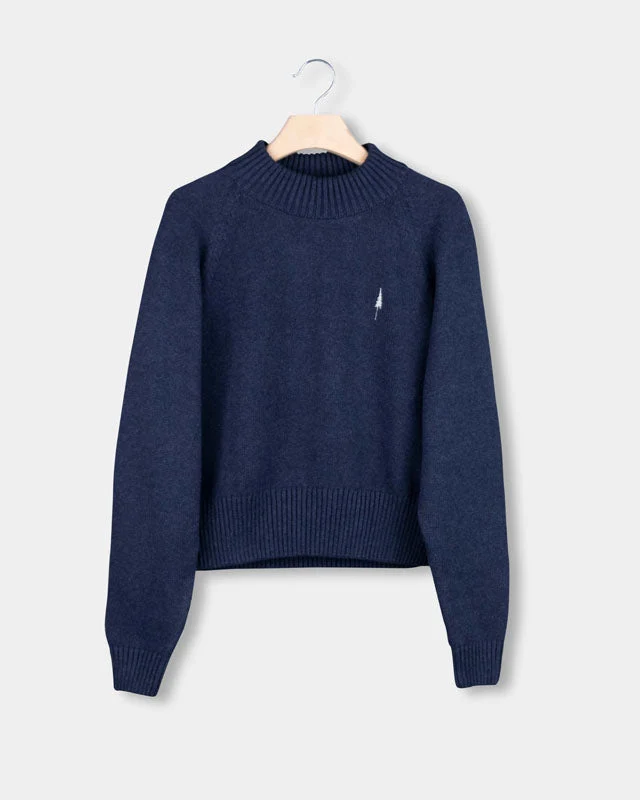 TreePullover Cozy Women Navy Mel.
