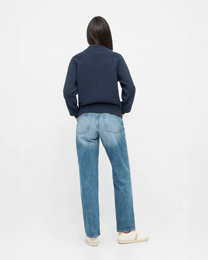 TreePullover Cozy Women Navy Mel.